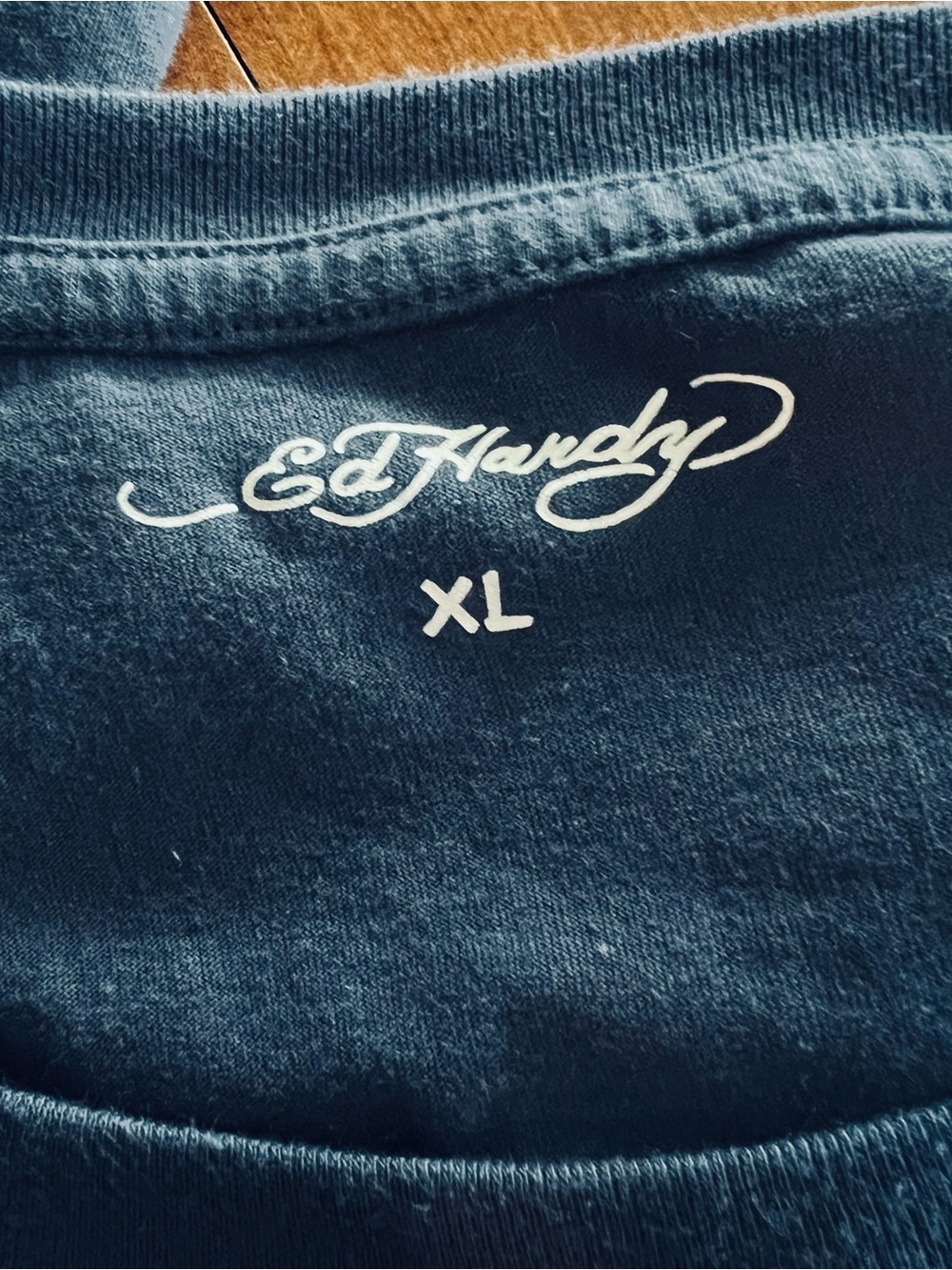 Ed Hardy Love Dies Hard Skull Heart Crossbones Don Ed Hardy Y2K Graphic Tee XL - Picture 8 of 9